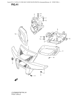 SUZUKI, LTA 750 X US King Quad K8, FRONT GRILL