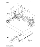 SUZUKI, LTA 750 X US King Quad K8, KEGELRADGETRIEBE REAR