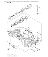 SUZUKI, LTA750 X K8 US, KEGEKRADGETRIEBE FRONT