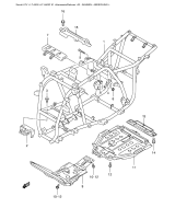 SUZUKI, LTA 500 F K1, RAHMEN ABDECKUNG