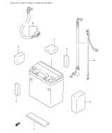 SUZUKI, LTA 500 F K1, BATTERIE