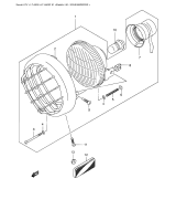 SUZUKI, LTA 500 F K1, SCHEINWERFER