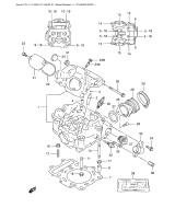 SUZUKI, LTA 500 F K1, ZYLINDER KOPF