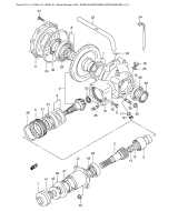 SUZUKI, LTA 500 F K1, KEGELRADGETRIEBE REAR