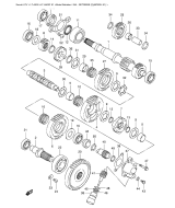 SUZUKI, LTA 500 F K1, GETRIEBE 2