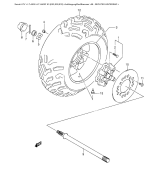 SUZUKI, LTA 500 F US Vinson K3, RECHTES HINTERRAD