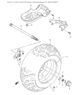 SUZUKI, LTA 500 F US Vinson K3, LINKES HINTERRAD