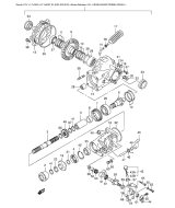 SUZUKI, LTA500F K3 US Neu, KEGELRADGETRIEBE REAR