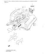 SUZUKI, LTA500XP L0 US, HINTERER KOTFLUEGEL