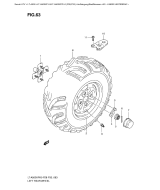 SUZUKI, LTA500XP L0 US, LINKES HINTERRAD