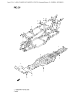 SUZUKI, LTA500XP L0 US, RAHMEN ABDECKUNG