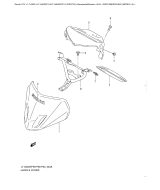 SUZUKI, LTA 500 XP US King Quad L0, GRIFFABDECKUNG