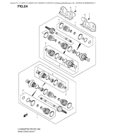 SUZUKI, LTA500XP L0 US, HINTERE ANTRIEBSWELLE