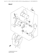 SUZUKI, LTA500XP L0 US, FRONT BREMSSATTEL