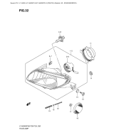 SUZUKI, LTA500XP L0 US, SCHEINWERFER