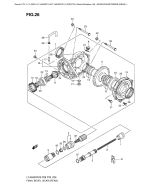 SUZUKI, LTA 500 XP US King Quad L0, KEGELRADGETRIEBE REAR