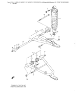 SUZUKI, LTA500XP L1 US, FRONT SCHWINGARM