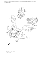 SUZUKI, LTA500XP L1 US, FRONT GRILL LTA500XPL1 P28