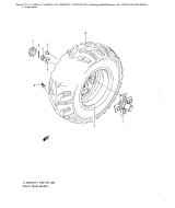 SUZUKI, LTA500XP L1 US, RECHTES HINTERRAD