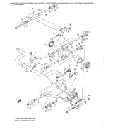 SUZUKI, LTA500XP L1 US, HINTERER SCHWINGARM