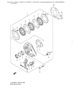 SUZUKI, LTA500XP L1 US, HINTERE BREMSE