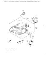 SUZUKI, LTA 500 XP US King Quad L1, SCHEINWERFER LTA500XPZL1 P28