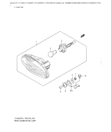 SUZUKI, LTA 500 XP US King Quad L1, KOMBINATIONSLAMPE HINTEN LTA500XPZL1 P33