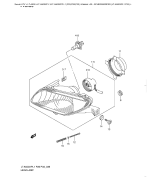 SUZUKI, LTA 500 XP US King Quad L1, SCHEINWERFER LTA500XPL1 P33