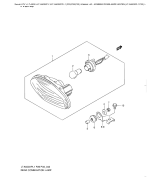 SUZUKI, LTA 500 XP US King Quad L1, KOMBINATIONSLAMPE HINTEN LTA500XPL1 P33