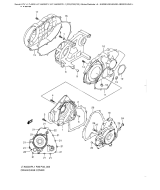 SUZUKI, LTA500XP L1 US, KURBELGEHAEUSE ABDECKUNG