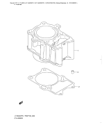 SUZUKI, LTA 500 XP US King Quad L1, ZYLINDER