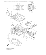 SUZUKI, LTA500XP L1 US, ZYLINDER KOPF