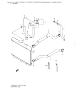 SUZUKI, LTA 500 XP US King Quad L1, KUEHLER LEITUNG