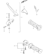 SUZUKI, AY 50 WR Katana X, HANDGRIFF