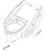 SUZUKI, Suzuki AY50WRX, RAHMEN VERKLEIDUNG