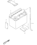 SUZUKI, Suzuki AY50WRX, BATTERIE