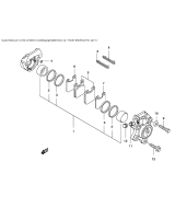 SUZUKI, AY 50 W Katana K3, FRONT BREMSSATTEL