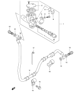 SUZUKI, AY 50 W Katana K3, HINTERER HAUPTBREMSZYLINDER