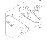 SUZUKI, Suzuki AY50WK3, KOMBINATIONSLAMPE HINTEN