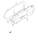 SUZUKI, AY 50 W Katana K3, KURBELGEHAEUSE LINKE ABDECKUNG