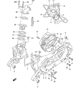 SUZUKI, AY 50 W Katana K3, KURBELGEHAEUSE