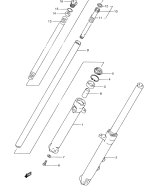 SUZUKI, RG 80 Gamma M, FRONTDAEMPFER