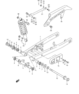 SUZUKI, RG80M, HINTERER SCHWINGARM