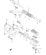 SUZUKI, RG80M, FUSSSTUETZE