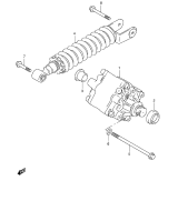 SUZUKI, TL 1000 S V, HINTERER DAEMPFER