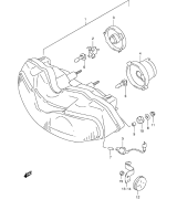 SUZUKI, TL 1000 S V, SCHEINWERFER