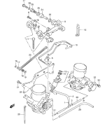 SUZUKI, TL 1000 S V, DROSSELKLAPPE BEFESTIGUNGSTEILE