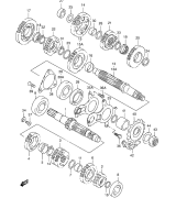 SUZUKI, TL 1000 S V, GETRIEBE