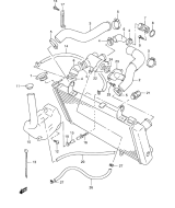 SUZUKI, TL 1000 S V, KUEHLER LEITUNG