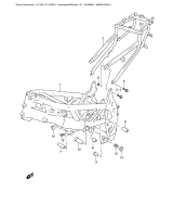 SUZUKI, TL 1000 S W, RAHMEN ABDECKUNG